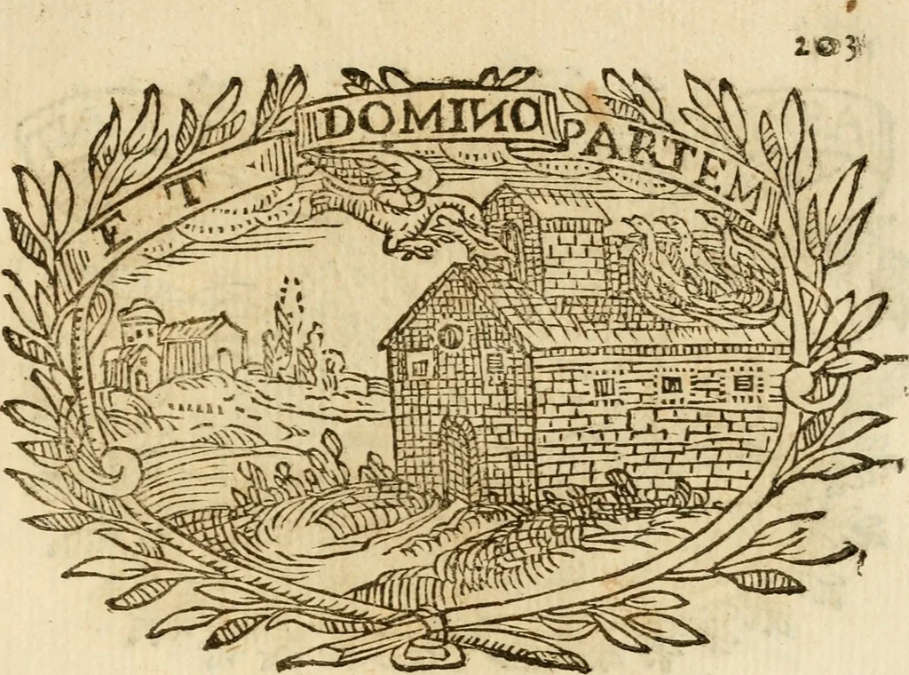 An illustration from Imprese dell' Offitioso, accademico intronato, 1628, leaf 478