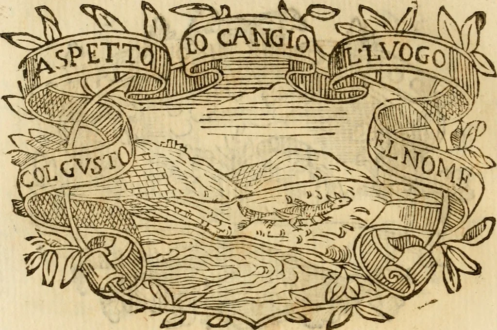 An illustration from Imprese dell' Offitioso, accademico intronato, 1628, leaf 489