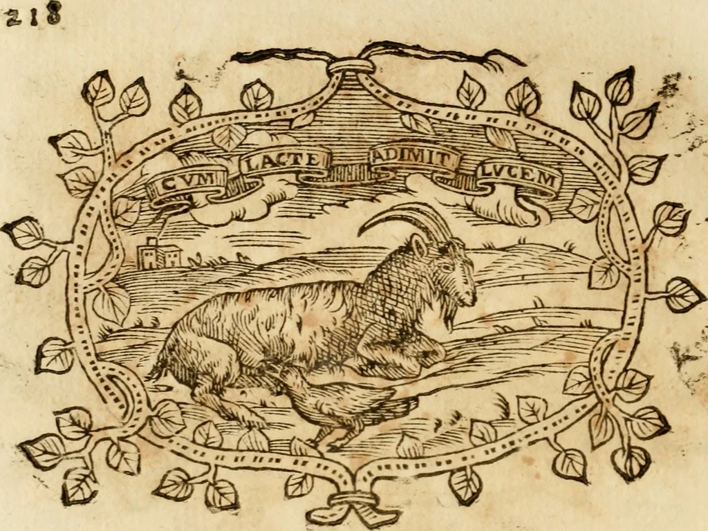 An illustration from Imprese dell' Offitioso, accademico intronato, 1628, leaf 493