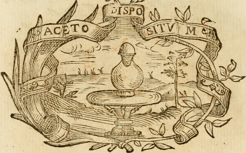 An illustration from Imprese dell' Offitioso, accademico intronato, 1628, leaf 501