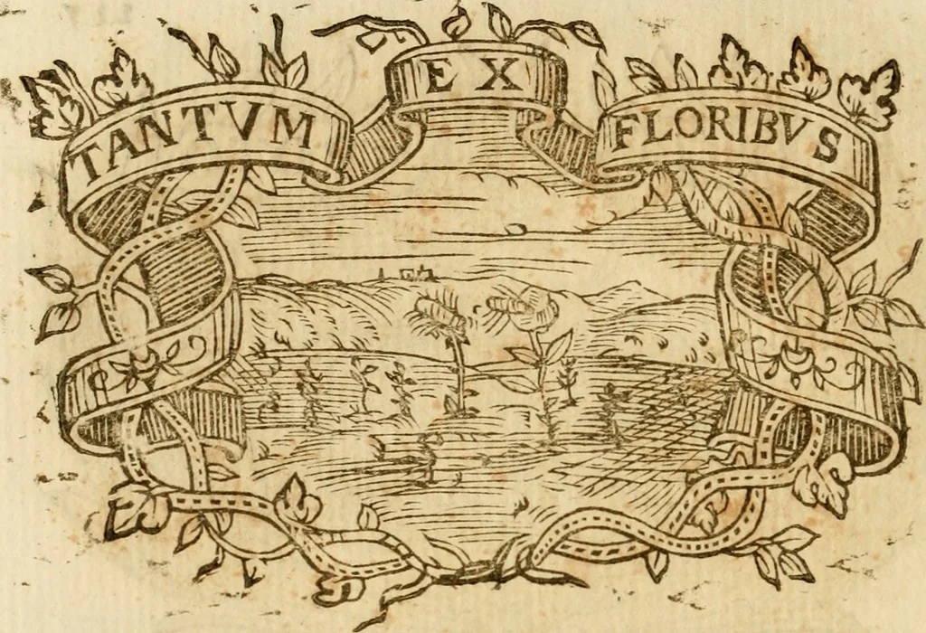 An illustration from Imprese dell' Offitioso, accademico intronato, 1628, leaf 503