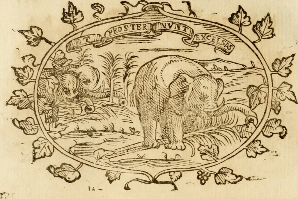 An illustration from Imprese dell' Offitioso, accademico intronato, 1628, leaf 509