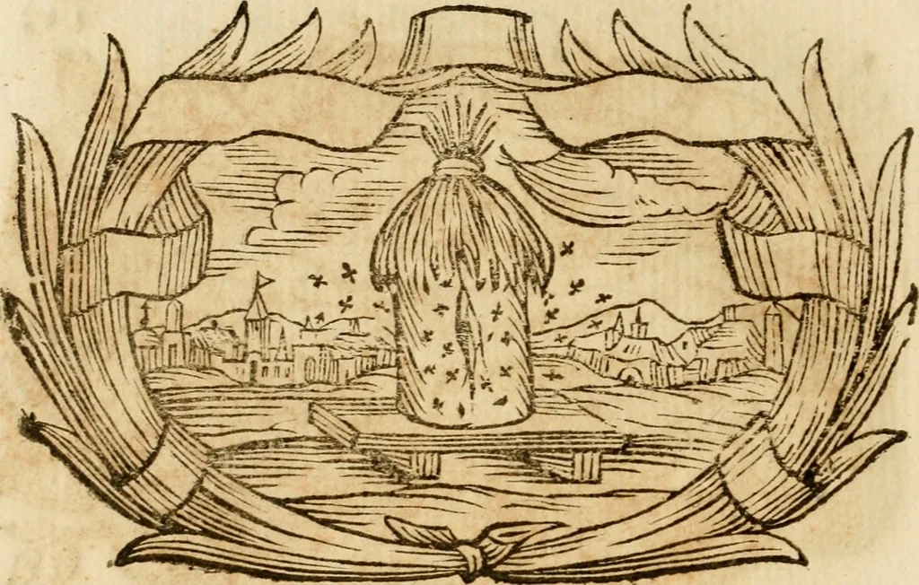 An illustration from Imprese dell' Offitioso, accademico intronato, 1628, leaf 511