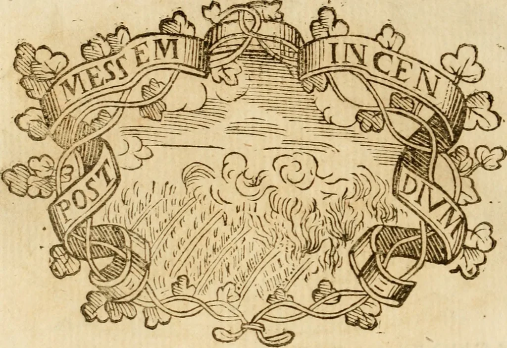 An illustration from Imprese dell' Offitioso, accademico intronato, 1628, leaf 513