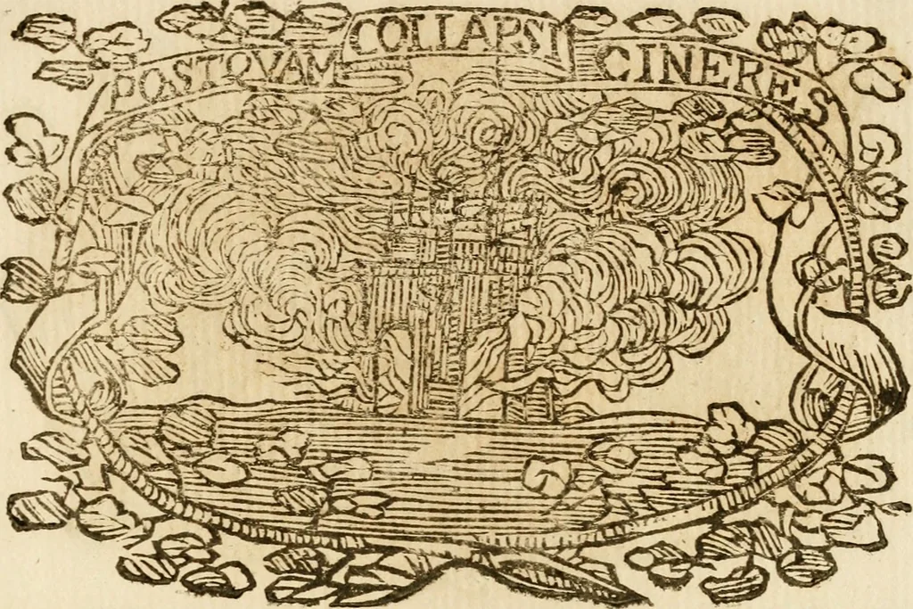 An illustration from Imprese dell' Offitioso, accademico intronato, 1628, leaf 514