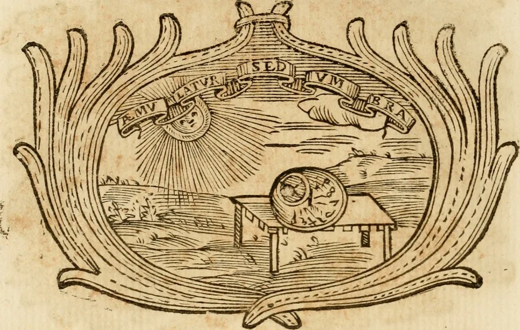 An illustration from Imprese dell' Offitioso, accademico intronato, 1628, leaf 515