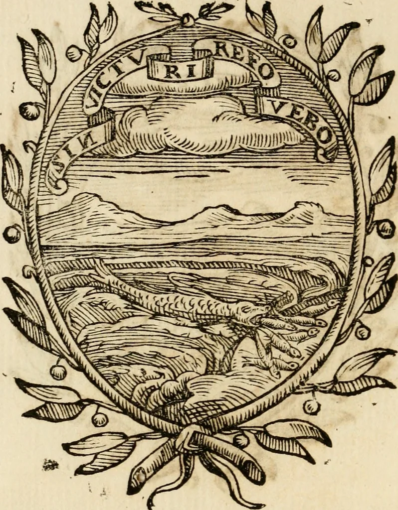 An illustration from Imprese dell' Offitioso, accademico intronato, 1628, leaf 9
