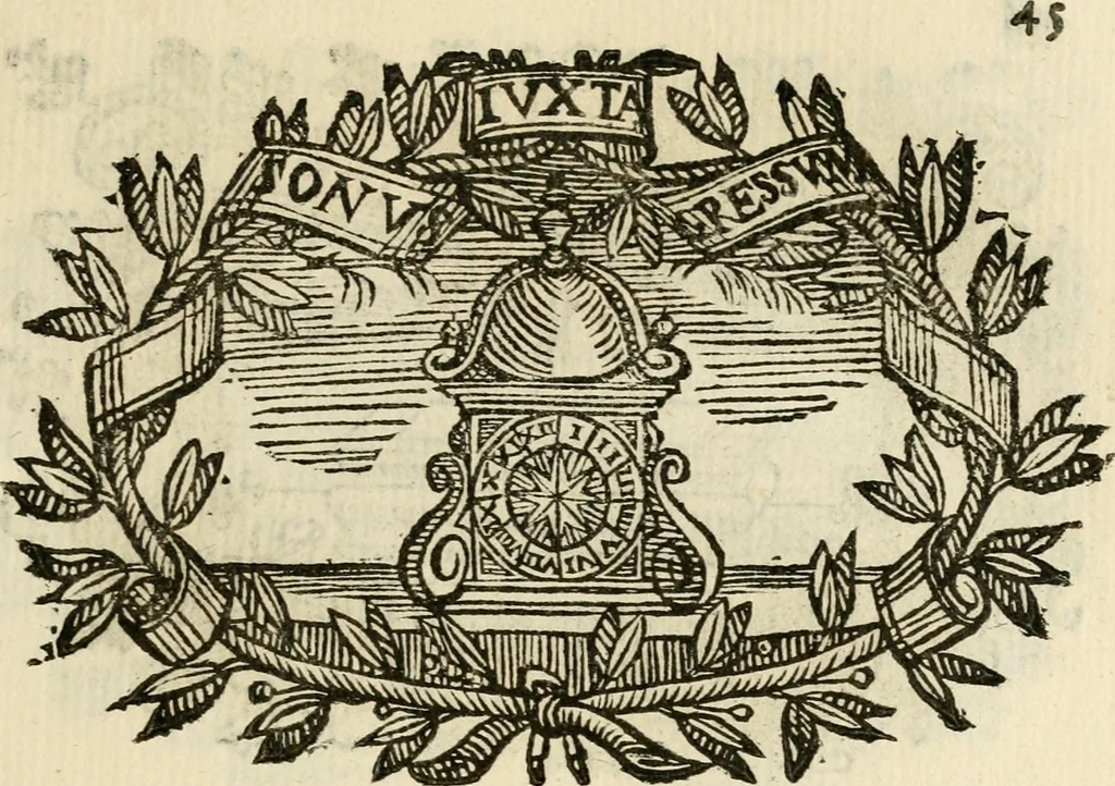 An illustration from Imprese dell' Offitioso, accademico intronato, 1628, leaf 96