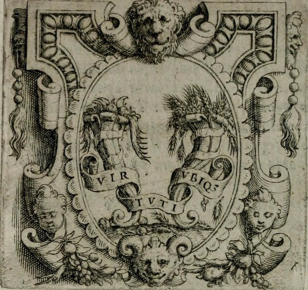 An illustration from Imprese illustri di diuersi : co i discorsi, 1586, leaf 105