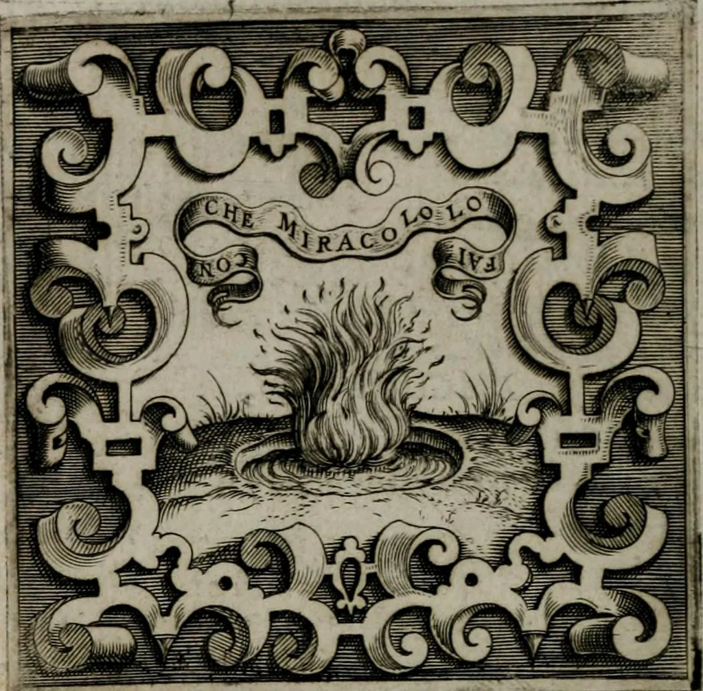 An illustration from Imprese illustri di diuersi : co i discorsi, 1586, leaf 117