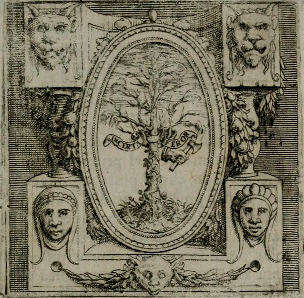 An illustration from Imprese illustri di diuersi : co i discorsi, 1586, leaf 120