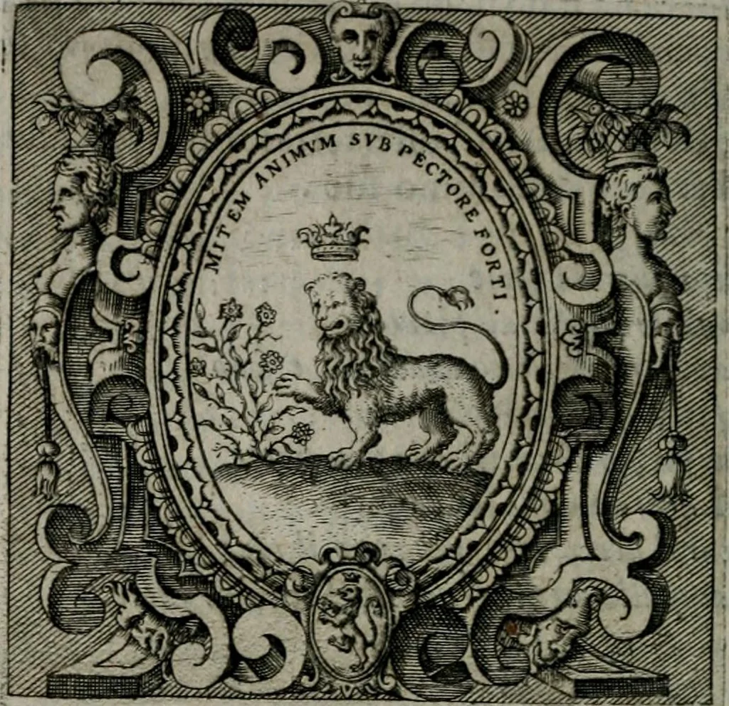 An illustration from Imprese illustri di diuersi : co i discorsi, 1586, leaf 153