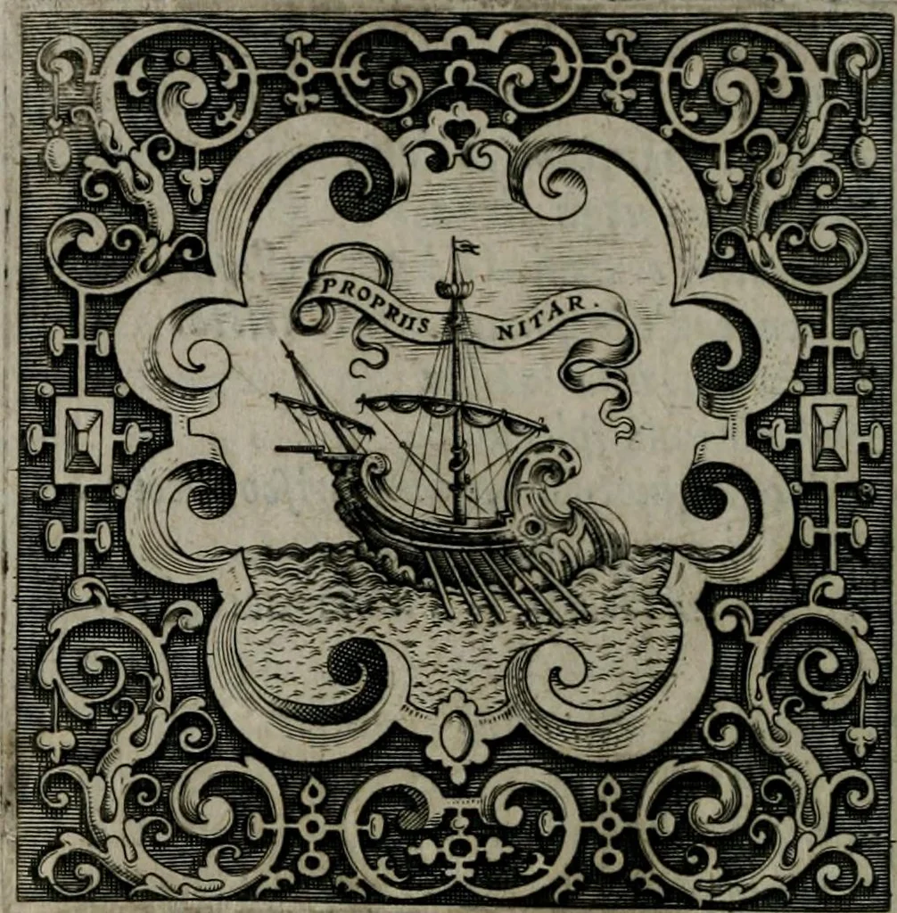 An illustration from Imprese illustri di diuersi : co i discorsi, 1586, leaf 179