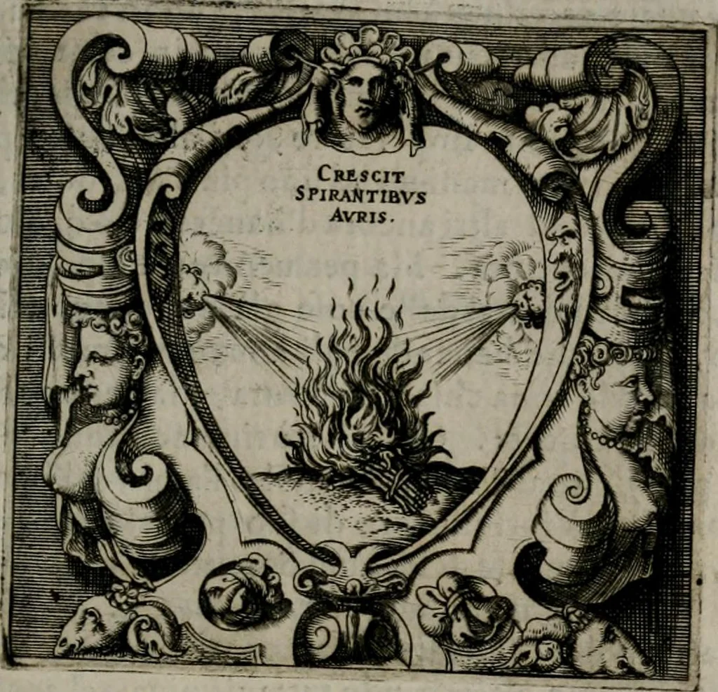 An illustration from Imprese illustri di diuersi : co i discorsi, 1586, leaf 18