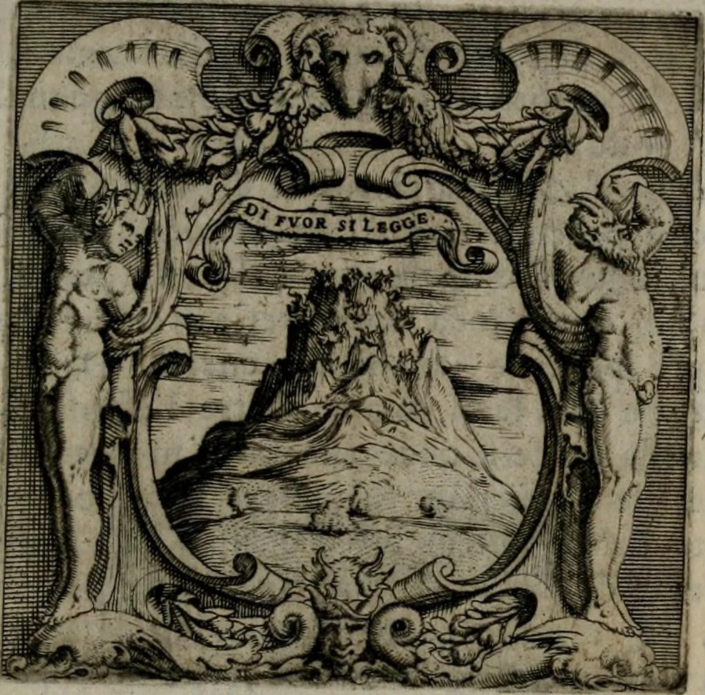 An illustration from Imprese illustri di diuersi : co i discorsi, 1586, leaf 204