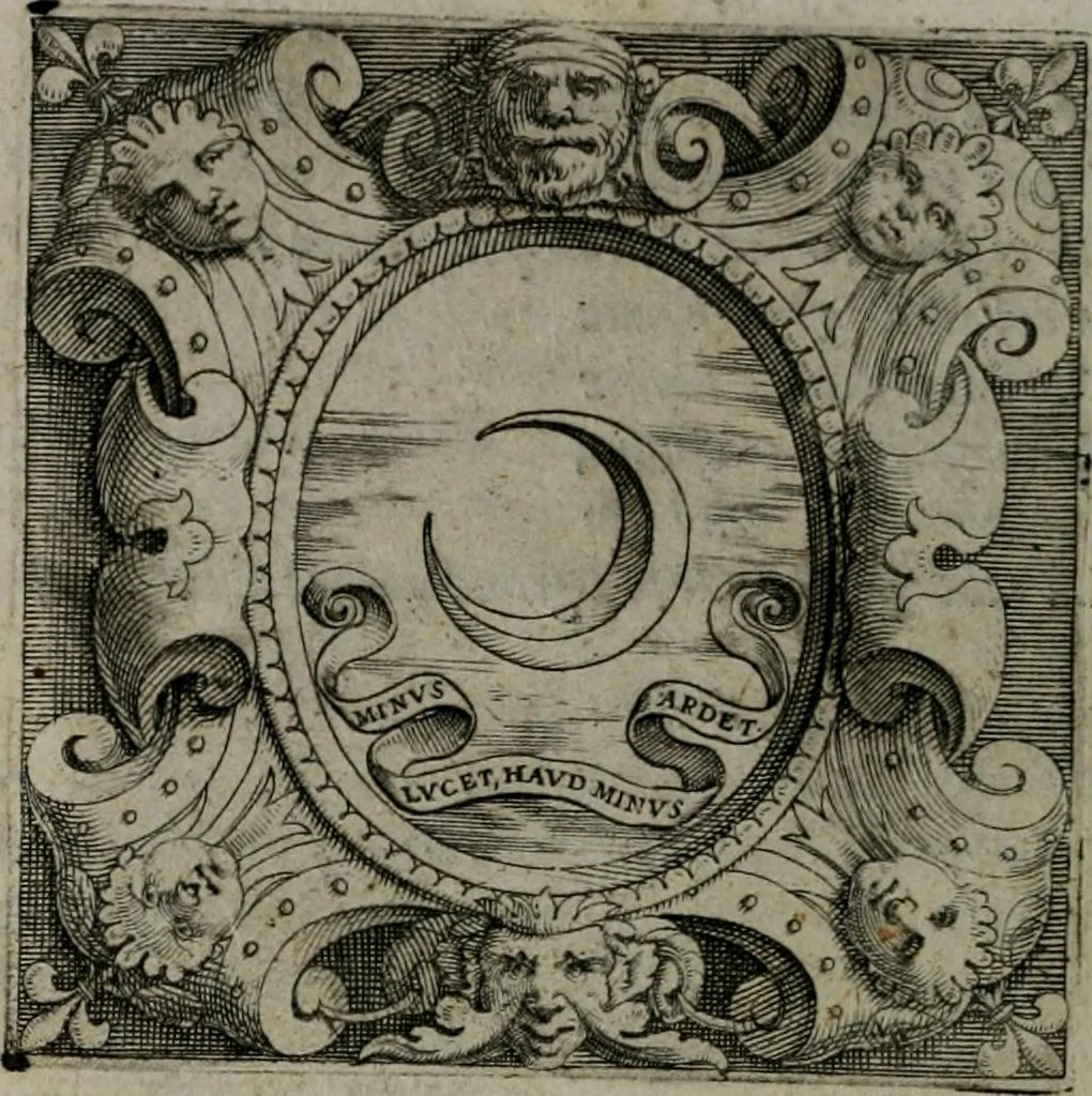 An illustration from Imprese illustri di diuersi : co i discorsi, 1586, leaf 213
