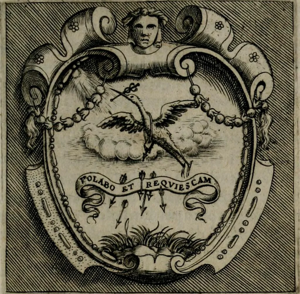 An illustration from Imprese illustri di diuersi : co i discorsi, 1586, leaf 216