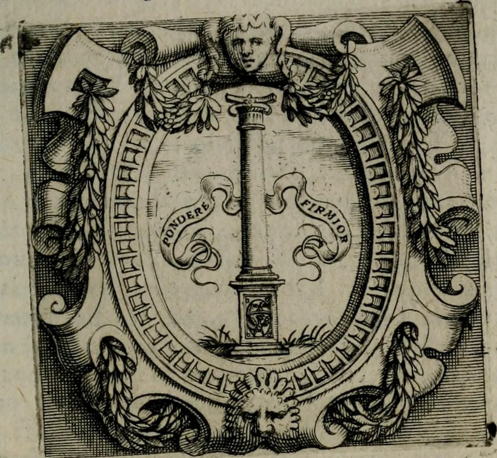 An illustration from Imprese illustri di diuersi : co i discorsi, 1586, leaf 222