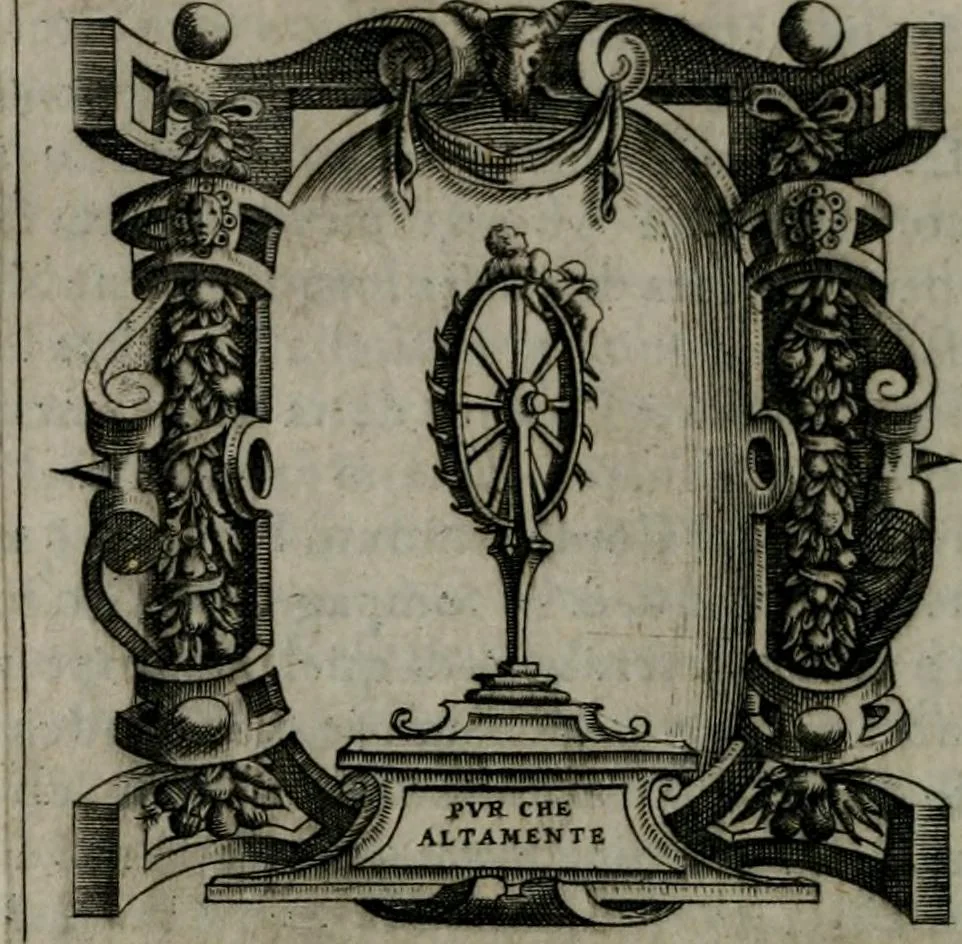 An illustration from Imprese illustri di diuersi : co i discorsi, 1586, leaf 303