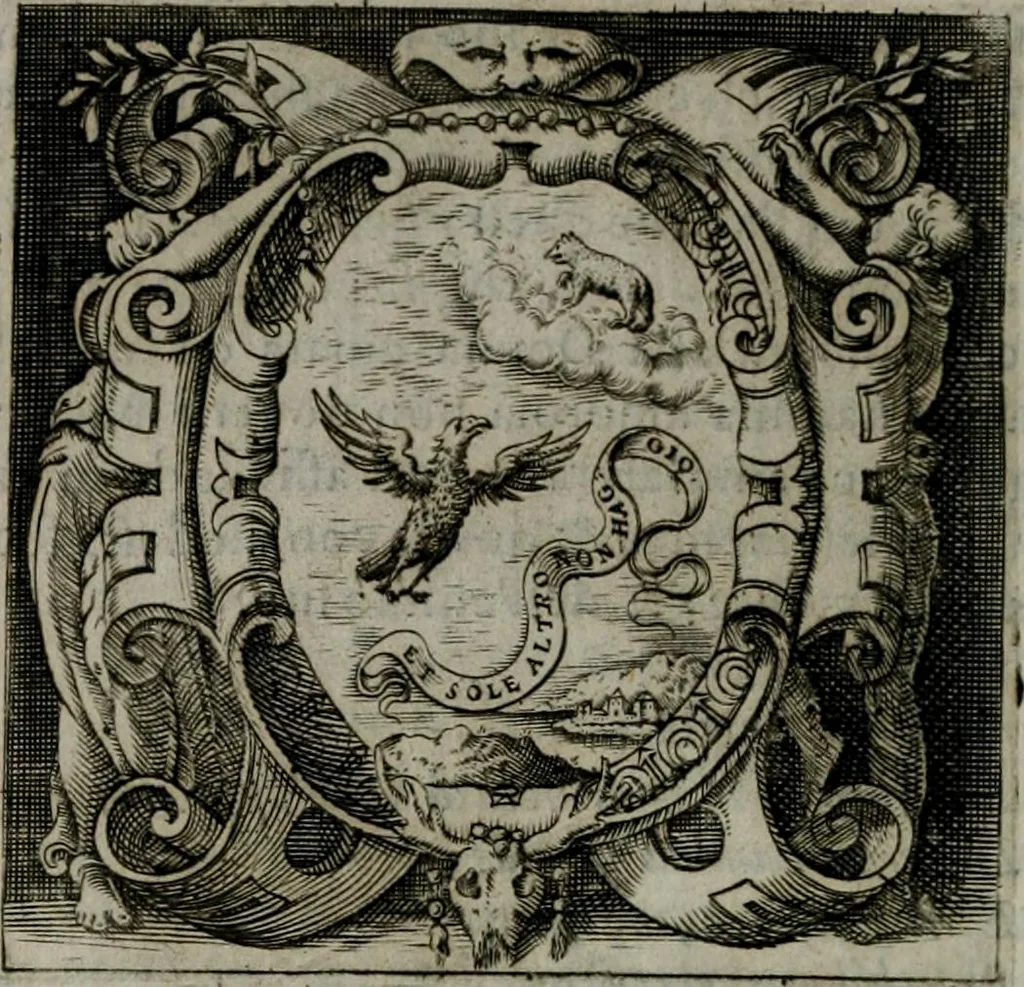 An illustration from Imprese illustri di diuersi : co i discorsi, 1586, leaf 51