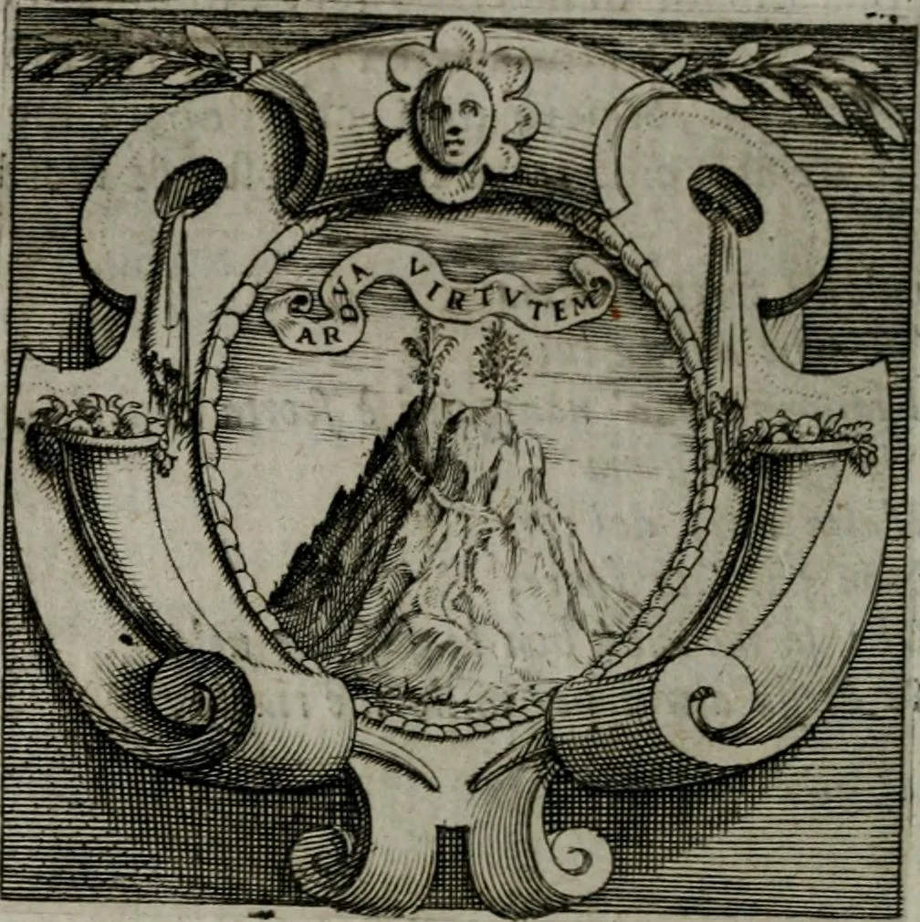 An illustration from Imprese illustri di diuersi : co i discorsi, 1586, leaf 63