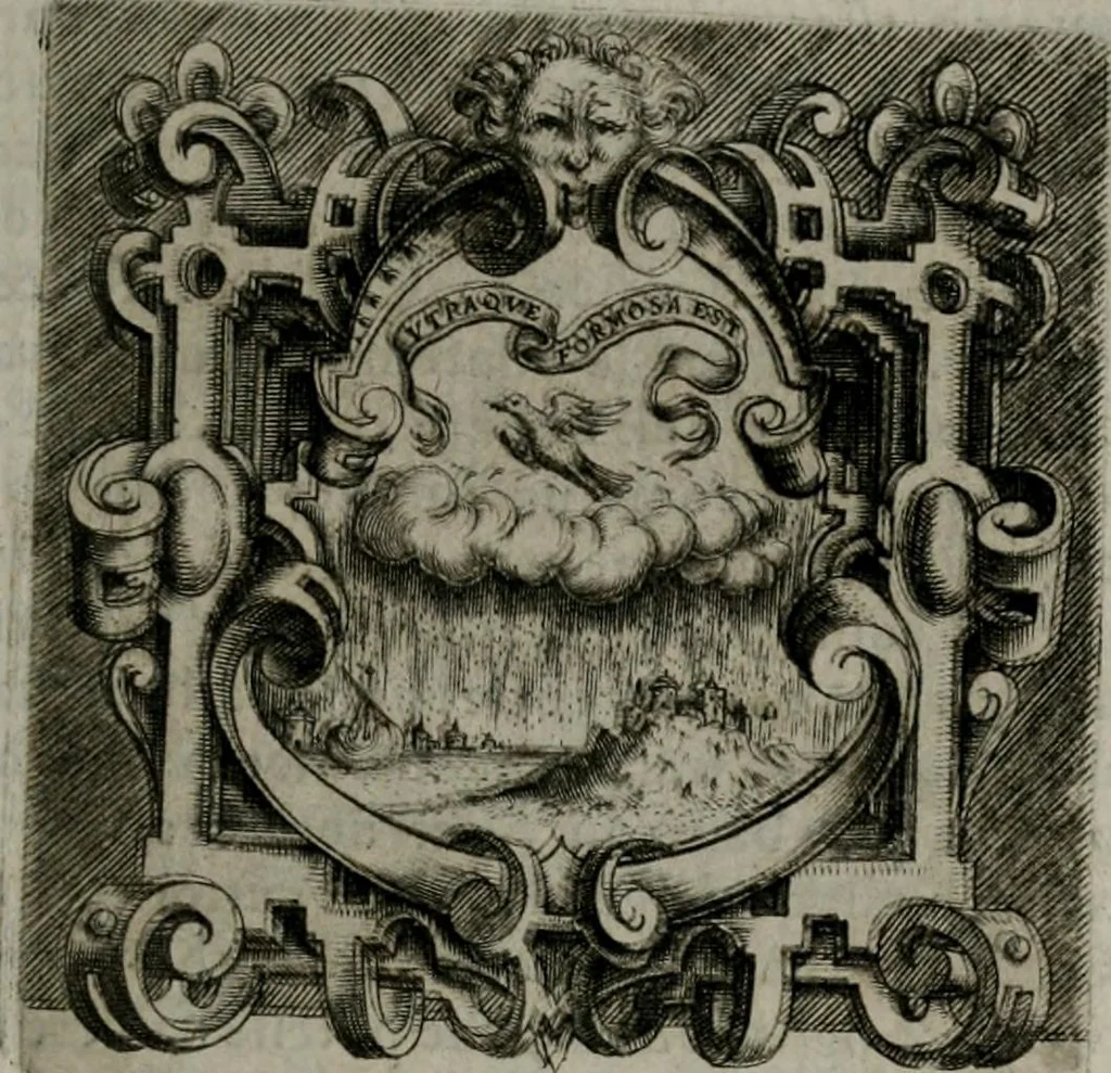 An illustration from Imprese illustri di diuersi : co i discorsi, 1586, leaf 72