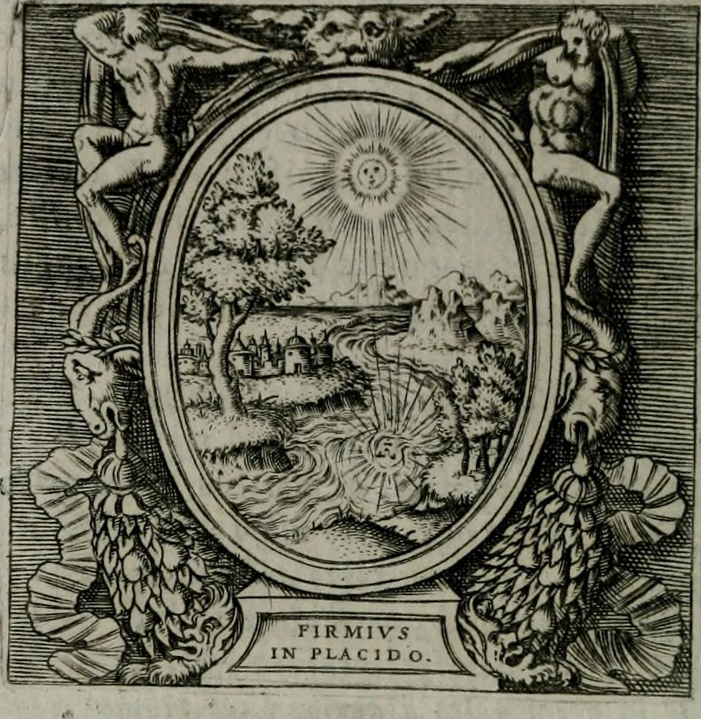An illustration from Imprese illustri di diuersi : co i discorsi, 1586, leaf 75