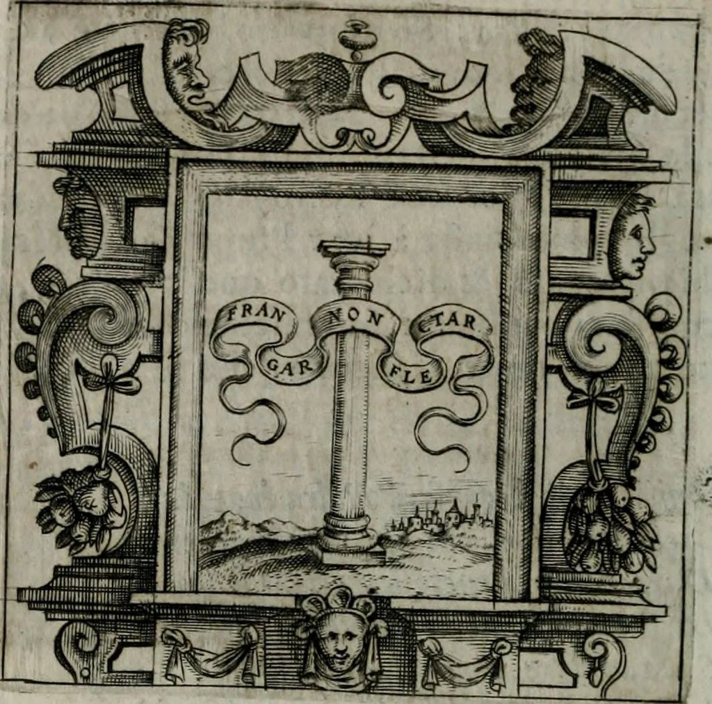An illustration from Imprese illustri di diuersi : co i discorsi, 1586, leaf 81