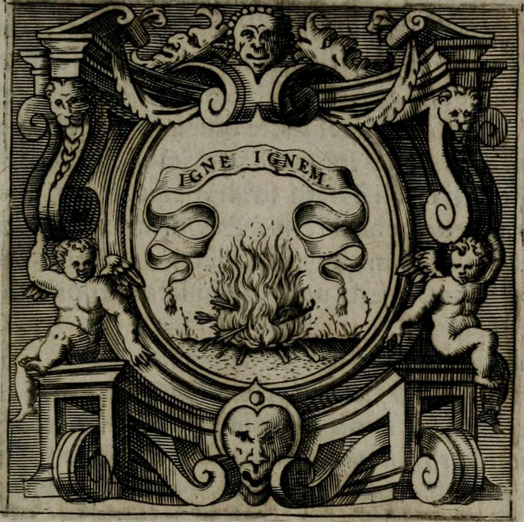 An illustration from Imprese illustri di diuersi : co i discorsi, 1586, leaf 96