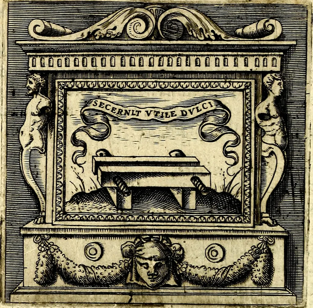 An illustration from Imprese illustri di diuersi, coi discorsi di Camillo Camilli, et con le figure intagliate in rame di Girolamo Porro Padouano .., 1586, leaf 101