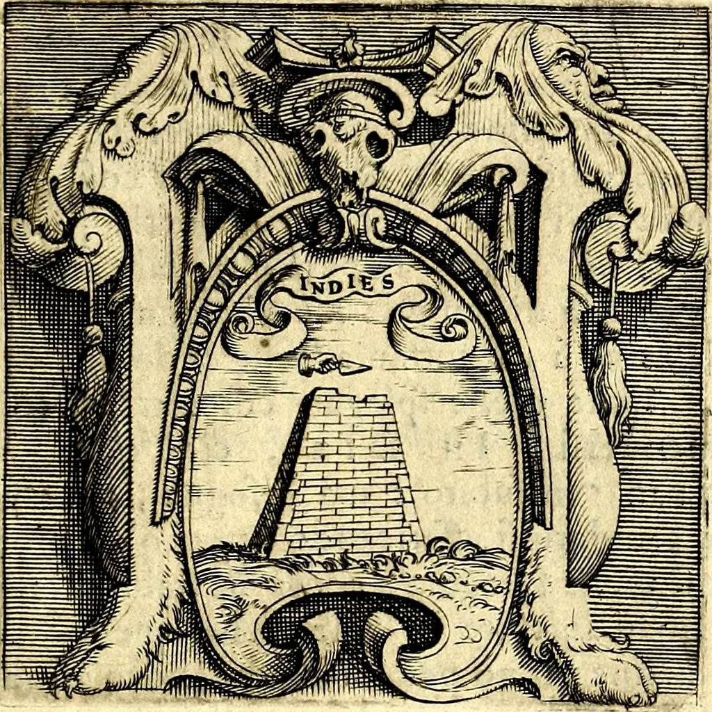 An illustration from Imprese illustri di diuersi, coi discorsi di Camillo Camilli, et con le figure intagliate in rame di Girolamo Porro Padouano .., 1586, leaf 104