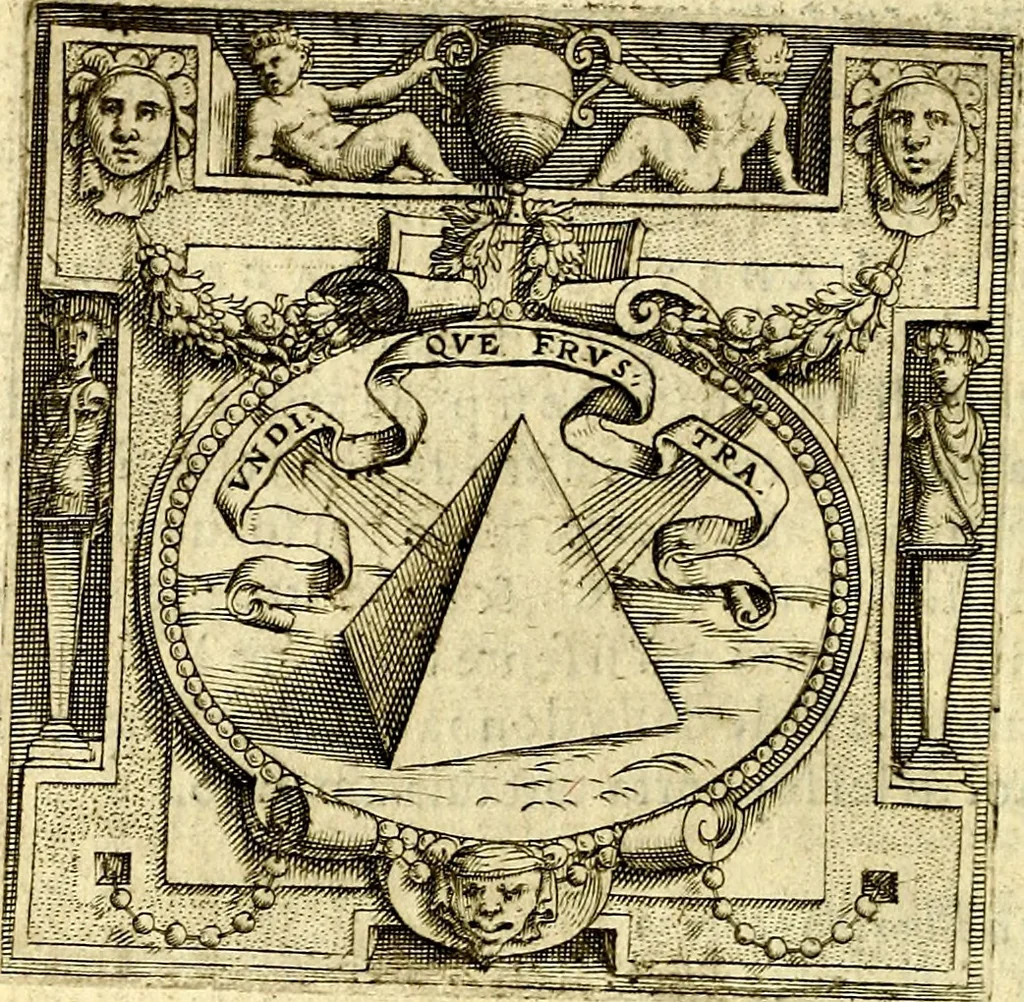 An illustration from Imprese illustri di diuersi, coi discorsi di Camillo Camilli, et con le figure intagliate in rame di Girolamo Porro Padouano .., 1586, leaf 137