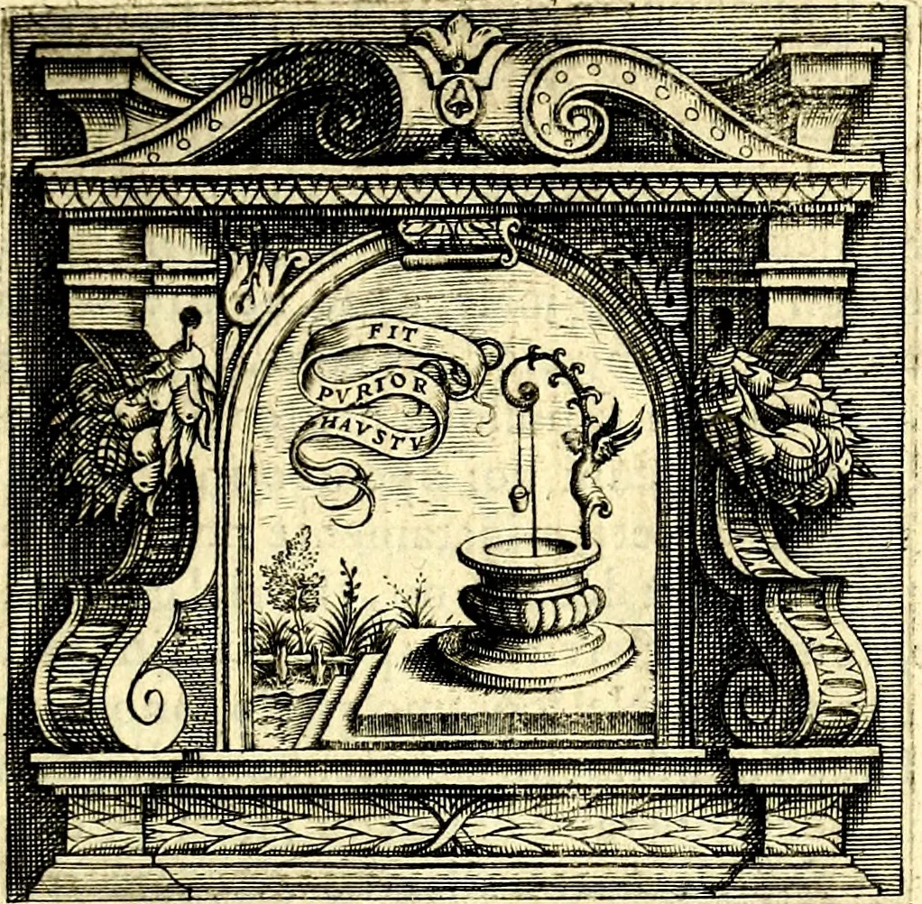 An illustration from Imprese illustri di diuersi, coi discorsi di Camillo Camilli, et con le figure intagliate in rame di Girolamo Porro Padouano .., 1586, leaf 166