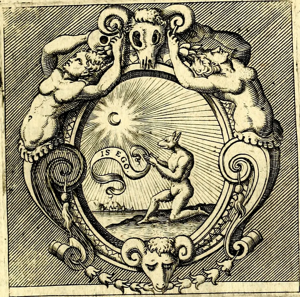 An illustration from Imprese illustri di diuersi, coi discorsi di Camillo Camilli, et con le figure intagliate in rame di Girolamo Porro Padouano .., 1586, leaf 178