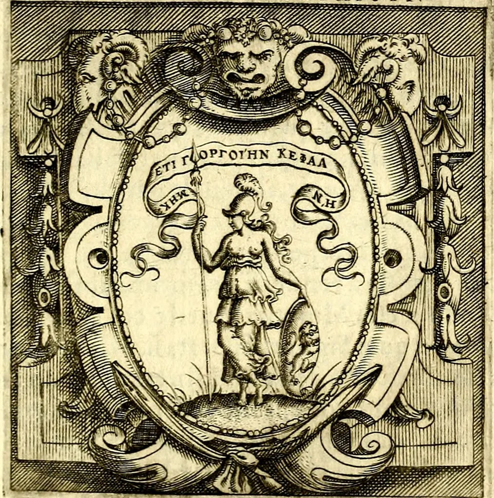 An illustration from Imprese illustri di diuersi, coi discorsi di Camillo Camilli, et con le figure intagliate in rame di Girolamo Porro Padouano .., 1586, leaf 200