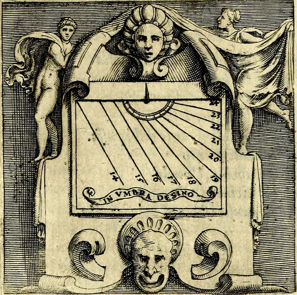 An illustration from Imprese illustri di diuersi, coi discorsi di Camillo Camilli, et con le figure intagliate in rame di Girolamo Porro Padouano .., 1586, leaf 221