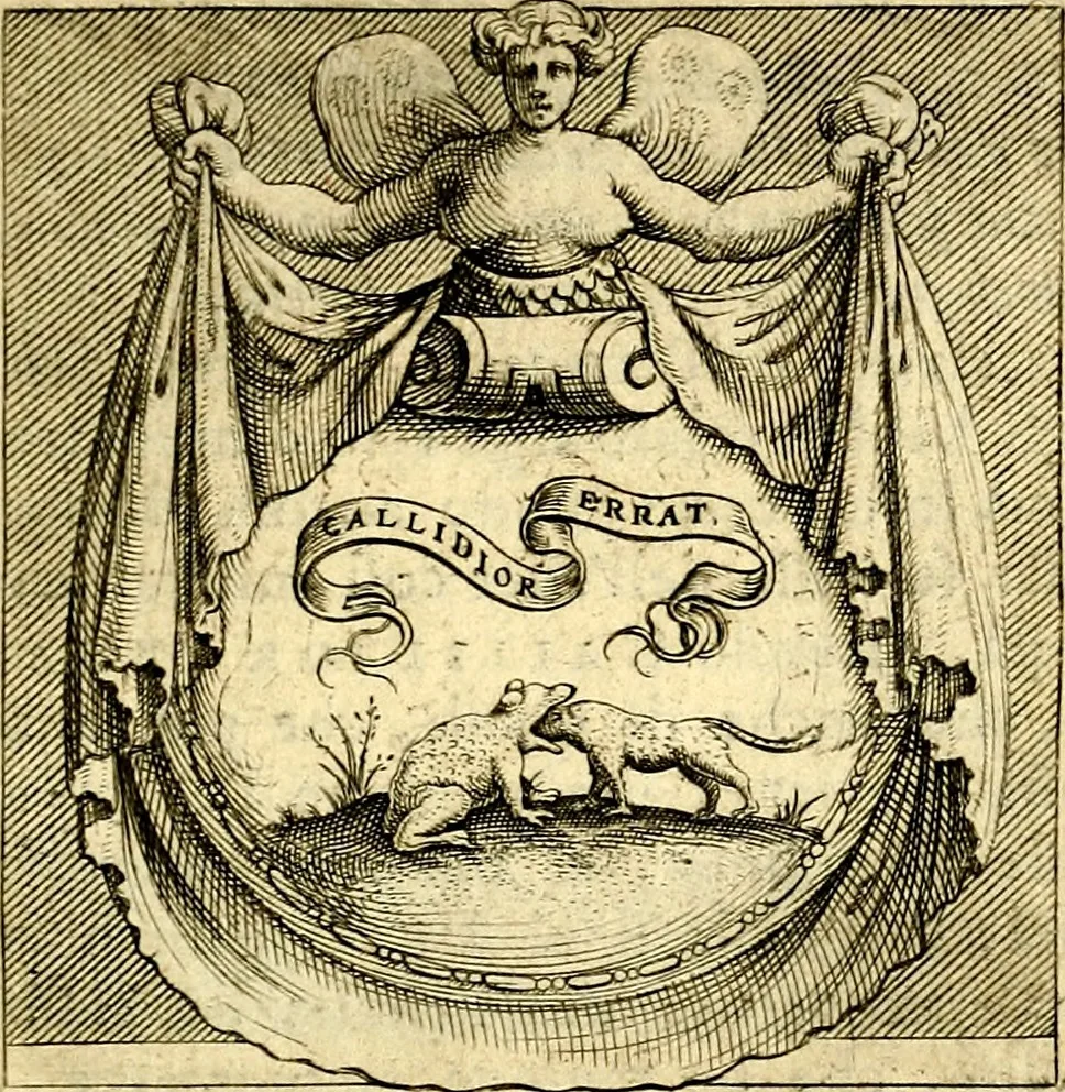 An illustration from Imprese illustri di diuersi, coi discorsi di Camillo Camilli, et con le figure intagliate in rame di Girolamo Porro Padouano .., 1586, leaf 230