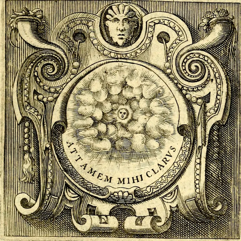 An illustration from Imprese illustri di diuersi, coi discorsi di Camillo Camilli, et con le figure intagliate in rame di Girolamo Porro Padouano .., 1586, leaf 236