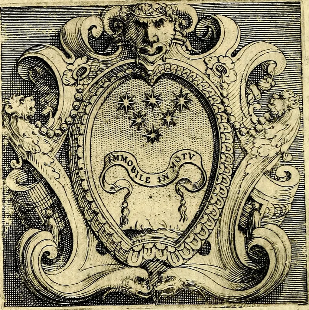 An illustration from Imprese illustri di diuersi, coi discorsi di Camillo Camilli, et con le figure intagliate in rame di Girolamo Porro Padouano .., 1586, leaf 263