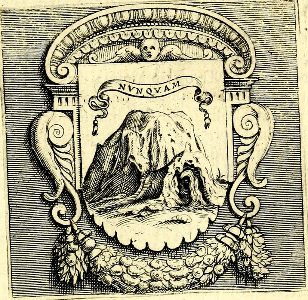 An illustration from Imprese illustri di diuersi, coi discorsi di Camillo Camilli, et con le figure intagliate in rame di Girolamo Porro Padouano .., 1586, leaf 272