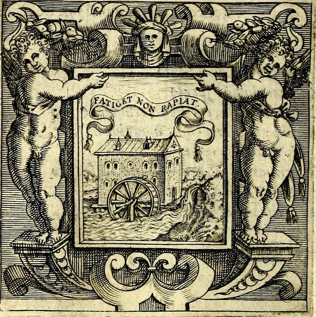 An illustration from Imprese illustri di diuersi, coi discorsi di Camillo Camilli, et con le figure intagliate in rame di Girolamo Porro Padouano .., 1586, leaf 311