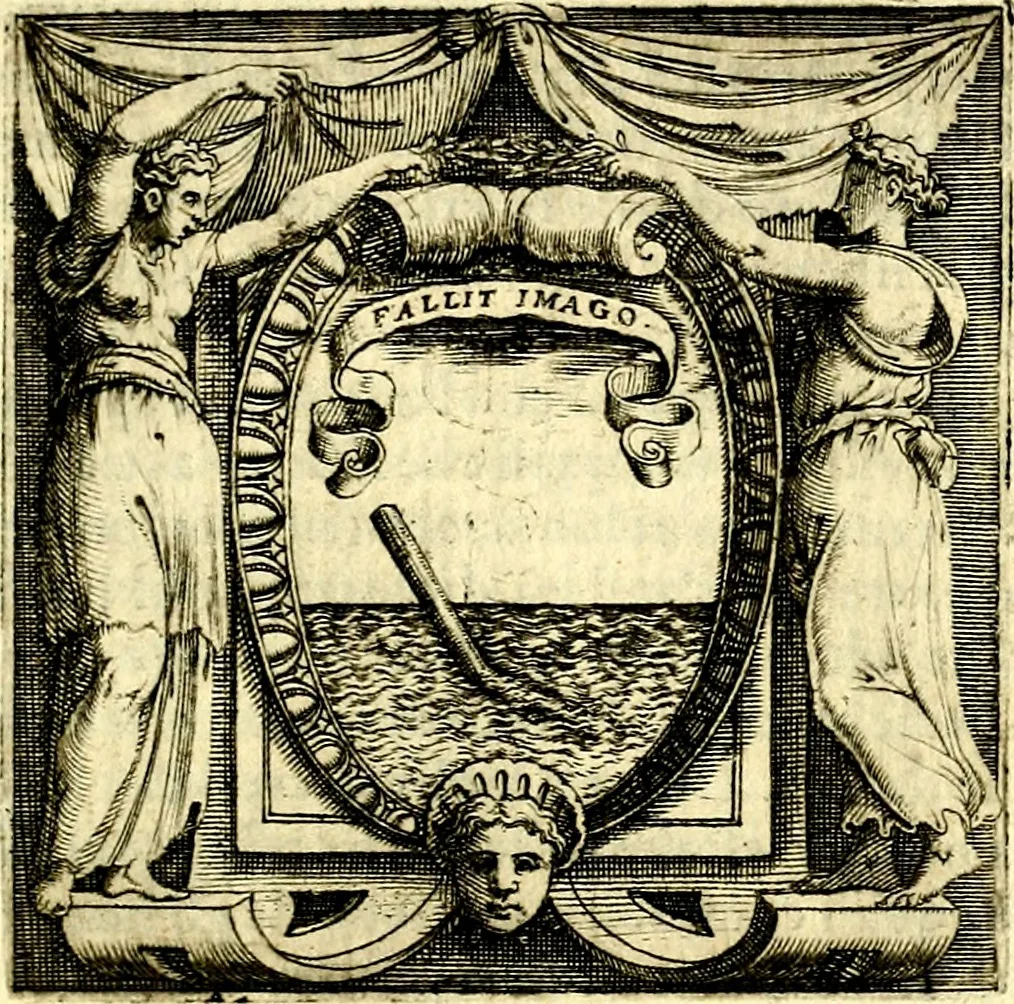 An illustration from Imprese illustri di diuersi, coi discorsi di Camillo Camilli, et con le figure intagliate in rame di Girolamo Porro Padouano .., 1586, leaf 314