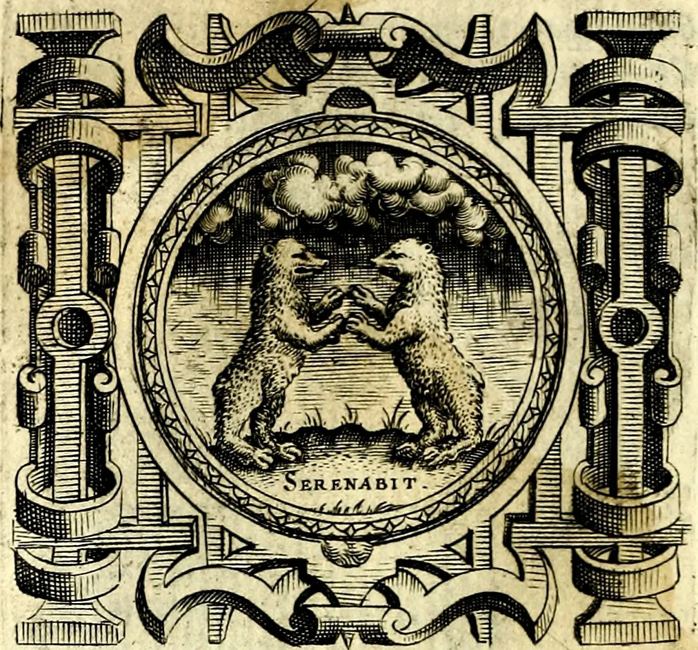 An illustration from Imprese illustri di diuersi, coi discorsi di Camillo Camilli, et con le figure intagliate in rame di Girolamo Porro Padouano .., 1586, leaf 329