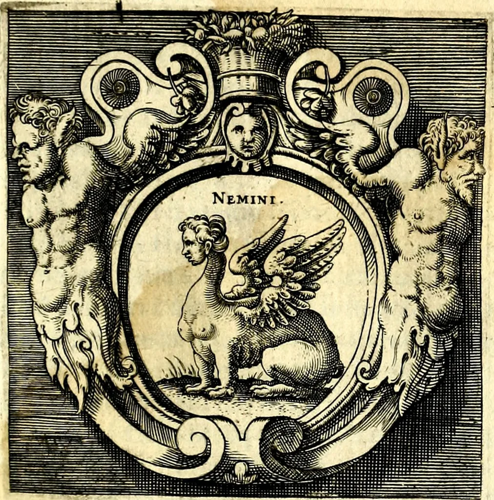 An illustration from Imprese illustri di diuersi, coi discorsi di Camillo Camilli, et con le figure intagliate in rame di Girolamo Porro Padouano .., 1586, leaf 338