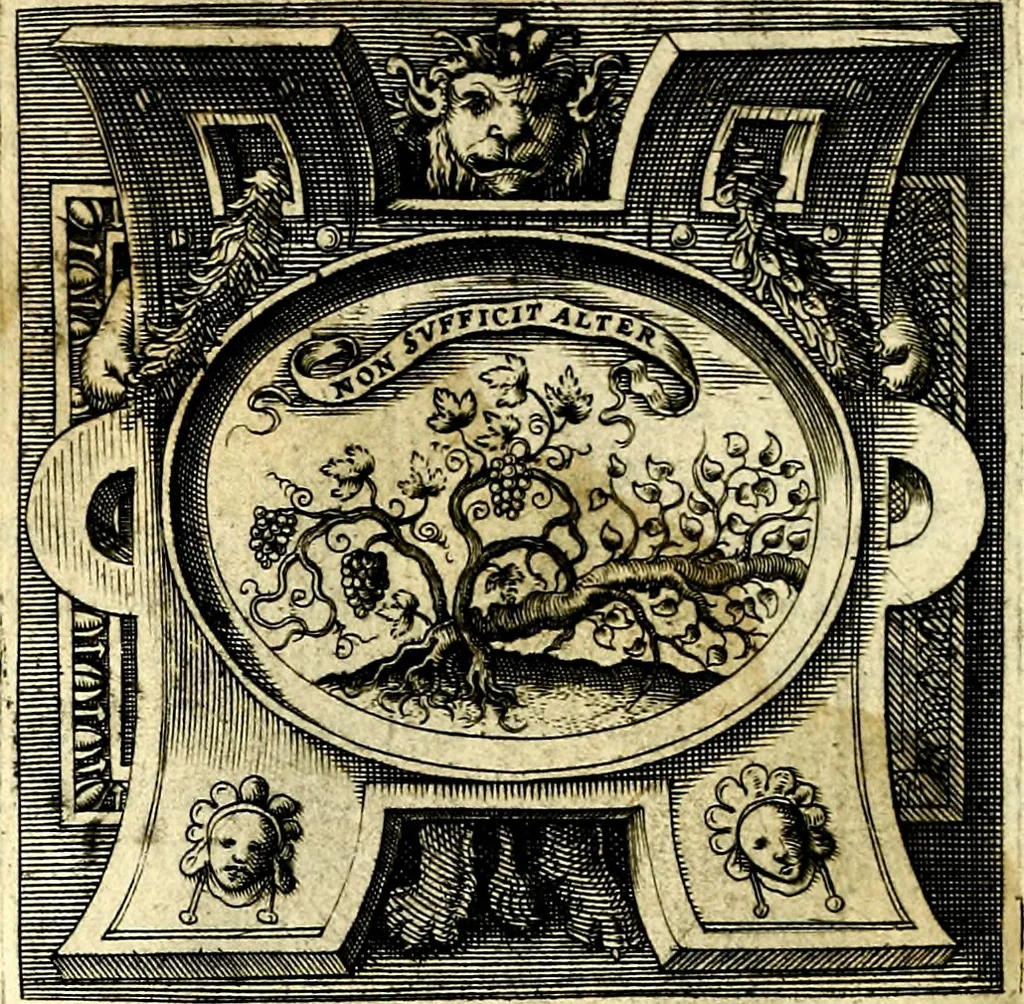 An illustration from Imprese illustri di diuersi, coi discorsi di Camillo Camilli, et con le figure intagliate in rame di Girolamo Porro Padouano .., 1586, leaf 341