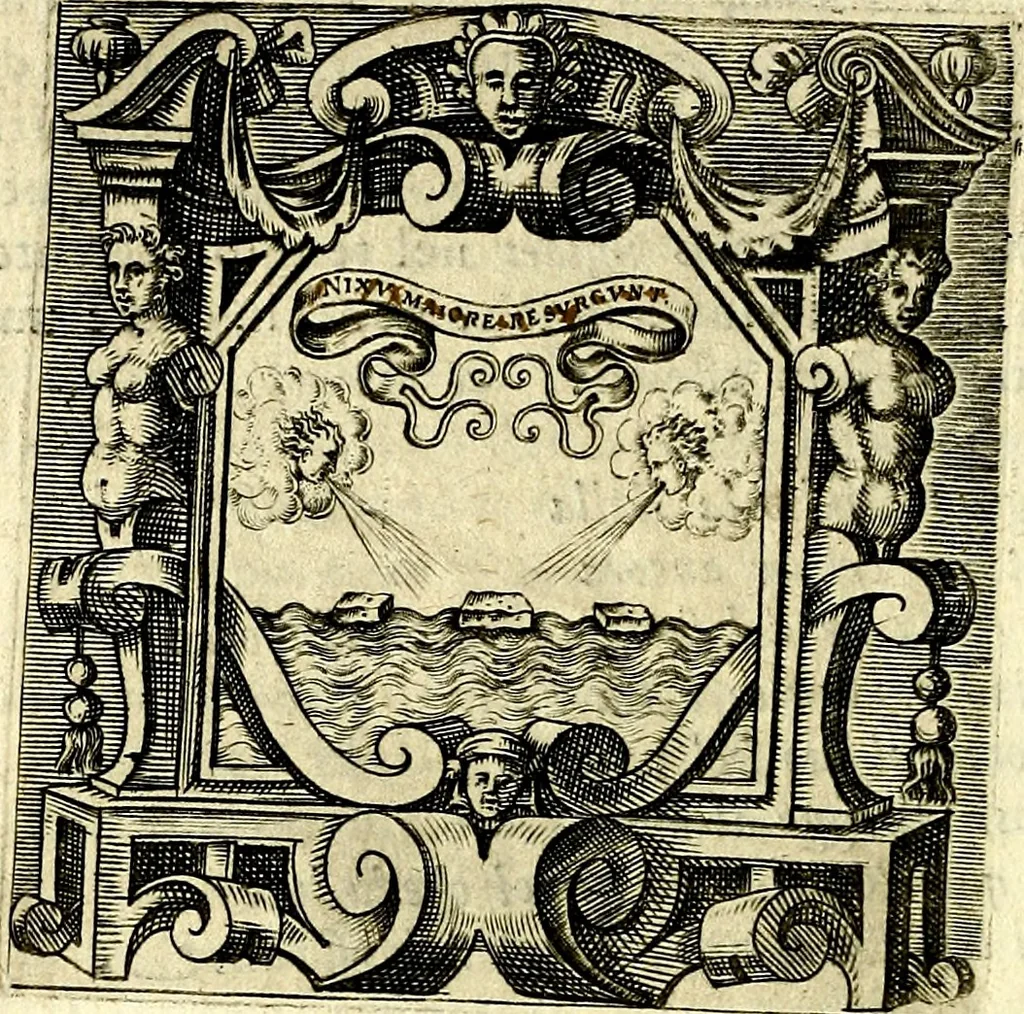 An illustration from Imprese illustri di diuersi, coi discorsi di Camillo Camilli, et con le figure intagliate in rame di Girolamo Porro Padouano .., 1586, leaf 71