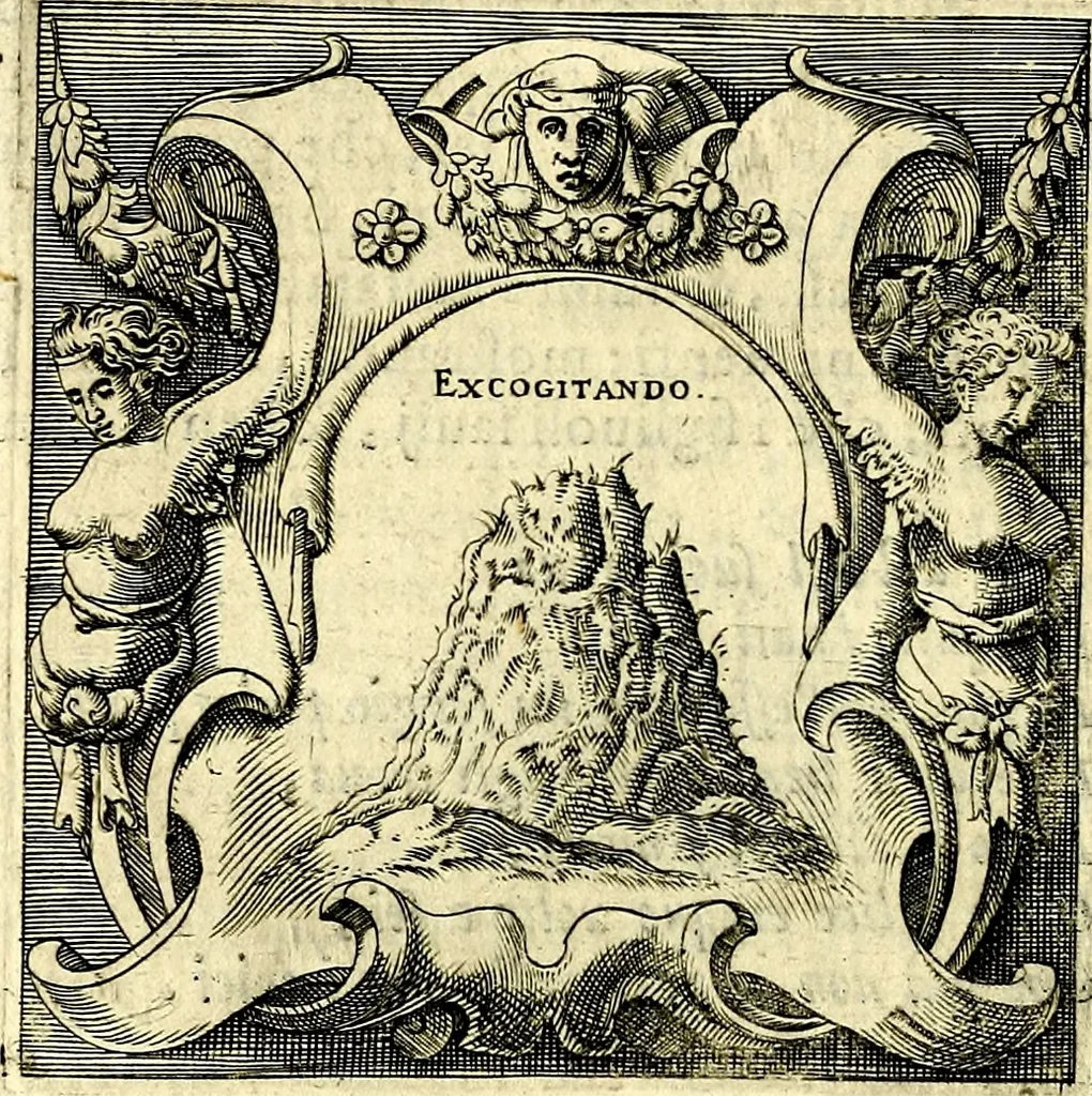 An illustration from Imprese illustri di diuersi, coi discorsi di Camillo Camilli, et con le figure intagliate in rame di Girolamo Porro Padouano .., 1586, leaf 89