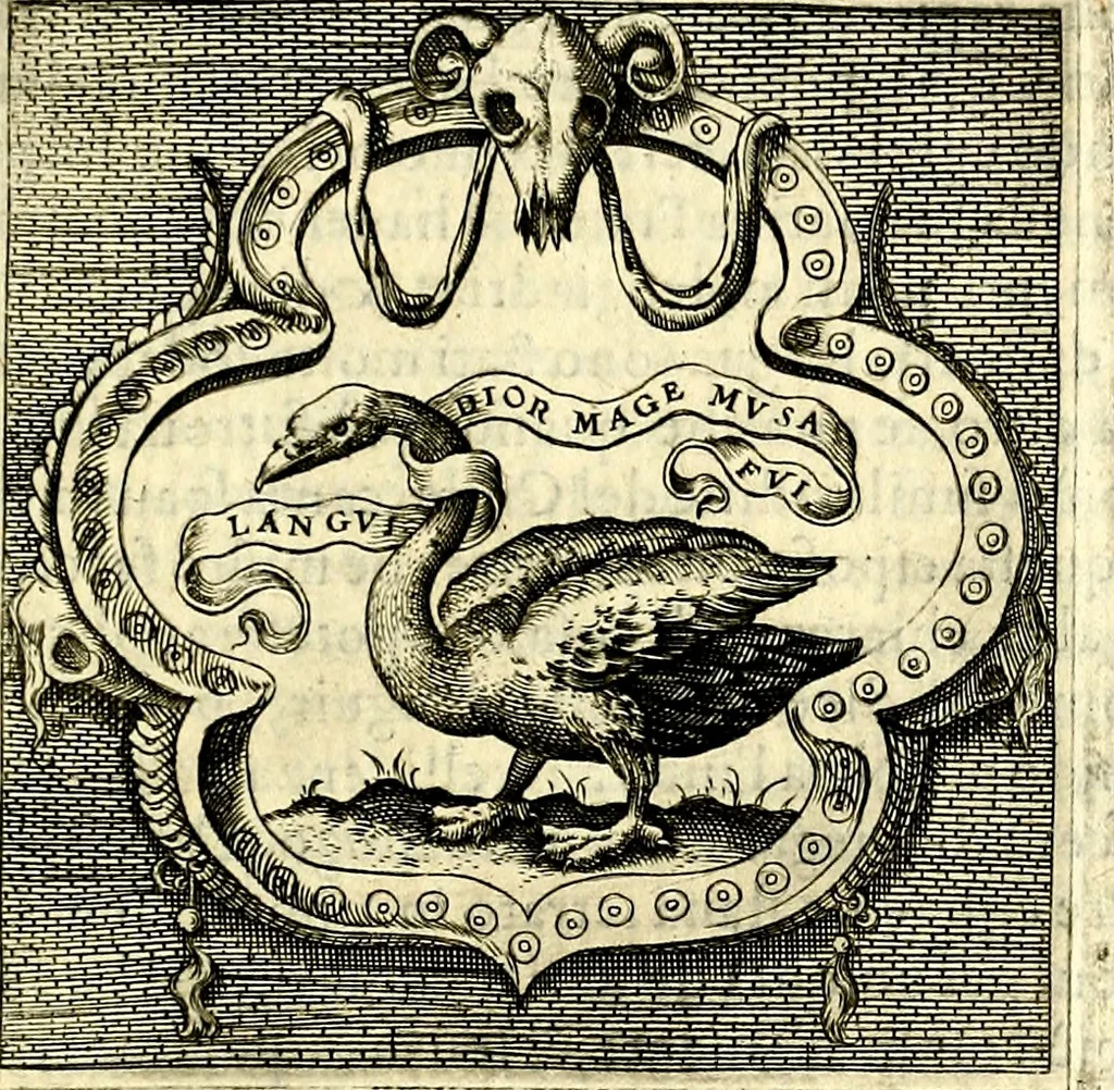An illustration from Imprese illustri di diuersi, coi discorsi di Camillo Camilli, et con le figure intagliate in rame di Girolamo Porro Padouano .., 1586, leaf 132