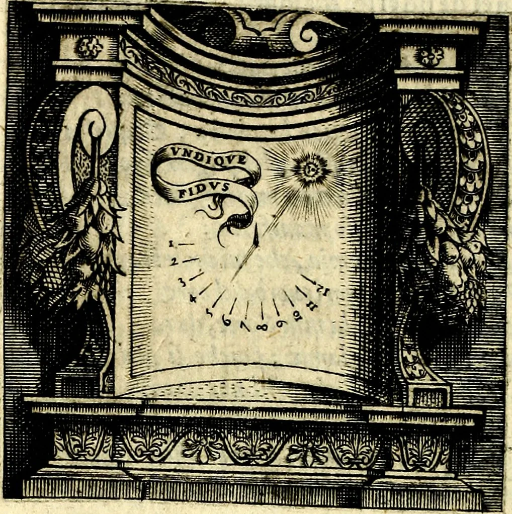 An illustration from Imprese illustri di diuersi, coi discorsi di Camillo Camilli, et con le figure intagliate in rame di Girolamo Porro Padouano .., 1586, leaf 173