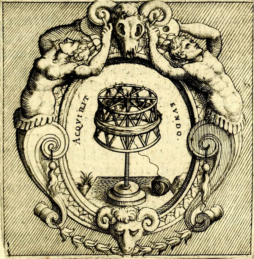 An illustration from Imprese illustri di diuersi, coi discorsi di Camillo Camilli, et con le figure intagliate in rame di Girolamo Porro Padouano .., 1586, leaf 240